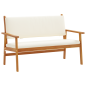 Set di divano da giardino a 3 pezzi con cuscini in legno massello di acacia Set di divano da giardino a 3 pezzi con cuscini in legno massello di acacia