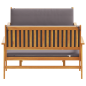 Set di divani da giardino a 3 pezzi con cuscini in legno massello di acacia Set di divani da giardino a 3 pezzi con cuscini in legno massello di acacia