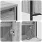 Set di mobili per bagno 3 pezzi vidaXL Grigio Legno ingegnerizzato Set di mobili per bagno 3 pezzi vidaXL Grigio Legno ingegnerizzato
