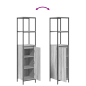 Set di mobili per bagno 3 pezzi vidaXL Grigio Legno ingegnerizzato Set di mobili per bagno 3 pezzi vidaXL Grigio Legno ingegnerizzato