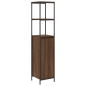Set di Mobili per Bagno in 3 Pezzi in Legno Ingegnerizzato Marrone Set di Mobili per Bagno in 3 Pezzi in Legno Ingegnerizzato Marrone