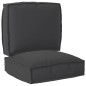 vidaXL Set di Cuscini per Pallet 2 Pezzi Nero in Tessuto Oxford vidaXL Set di Cuscini per Pallet 2 Pezzi Nero in Tessuto Oxford