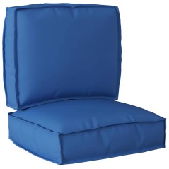 vidaXL Set di Cuscini per Pallet in Tessuto Oxford Blu Reale