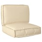 vidaXL Set di cuscini per pallet 2 pezzi in tessuto Oxford beige vidaXL Set di cuscini per pallet 2 pezzi in tessuto Oxford beige