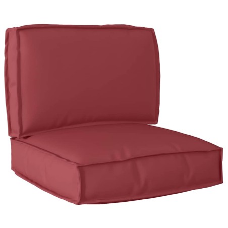 vidaXL Set di Cuscini per Palette in 2 Pezzi Rosso Vino in Tessuto Oxford