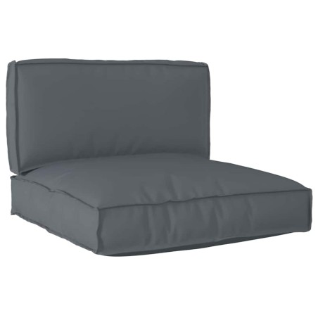 vidaXL Set di 2 Cuscini per Pallet Antracite Tessuto Oxford