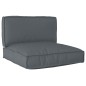 vidaXL Set di 2 Cuscini per Pallet Antracite Tessuto Oxford vidaXL Set di 2 Cuscini per Pallet Antracite Tessuto Oxford