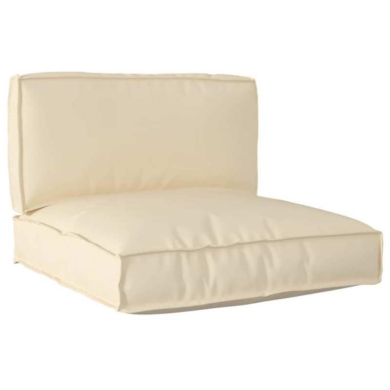 vidaXL Set di Cuscini per Pallet 2 Pezzi Beige in Tessuto Oxford vidaXL Set di Cuscini per Pallet 2 Pezzi Beige in Tessuto Oxford