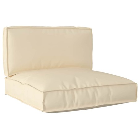 vidaXL Set di Cuscini per Pallet 2 Pezzi Beige in Tessuto Oxford