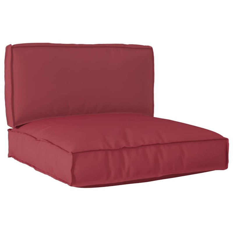 vidaXL Set di Cuscini per Pallet in 2 Pezzi Rosso Bordeaux in Tessuto Oxford vidaXL Set di Cuscini per Pallet in 2 Pezzi Rosso Bordeaux in Tessuto Oxford