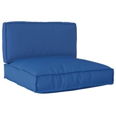 vidaXL Set di cuscini per pallet a 2 pezzi in tessuto Oxford blu reale
