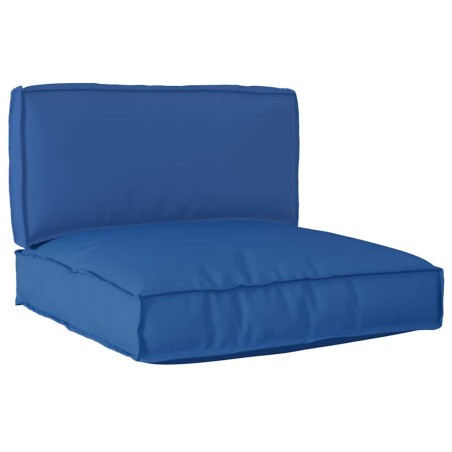 vidaXL Set di cuscini per pallet a 2 pezzi in tessuto Oxford blu reale