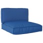 vidaXL Set di cuscini per pallet a 2 pezzi in tessuto Oxford blu reale