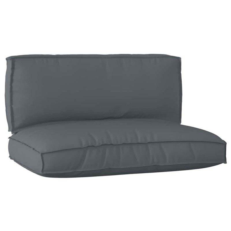 vidaXL Set di Cuscini per Pallet a 2 Pezzi Antracite in Tessuto Oxford vidaXL Set di Cuscini per Pallet a 2 Pezzi Antracite in Tessuto Oxford