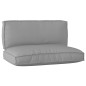 vidaXL Set di Cuscini per Pallet a 2 Pezzi Grigio in Tessuto Oxford vidaXL Set di Cuscini per Pallet a 2 Pezzi Grigio in Tessuto Oxford