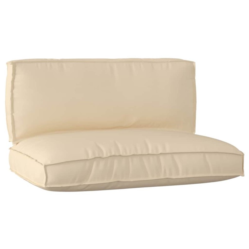 vidaXL Set di cuscini per pallet 2 pezzi beige in tessuto Oxford vidaXL Set di cuscini per pallet 2 pezzi beige in tessuto Oxford