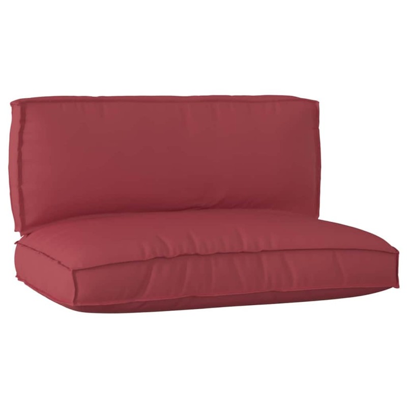 vidaXL Set di Cuscini per Pallet in 2 Pezzi Rosso Vino in Tessuto Oxford vidaXL Set di Cuscini per Pallet in 2 Pezzi Rosso Vino in Tessuto Oxford
