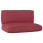 vidaXL Set di Cuscini per Pallet in 2 Pezzi Rosso Vino in Tessuto Oxford vidaXL Set di Cuscini per Pallet in 2 Pezzi Rosso Vino in Tessuto Oxford