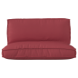 vidaXL Set di Cuscini per Pallet in 2 Pezzi Rosso Vino in Tessuto Oxford vidaXL Set di Cuscini per Pallet in 2 Pezzi Rosso Vino in Tessuto Oxford