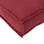 vidaXL Set di Cuscini per Pallet in 2 Pezzi Rosso Vino in Tessuto Oxford vidaXL Set di Cuscini per Pallet in 2 Pezzi Rosso Vino in Tessuto Oxford