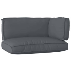 vidaXL Set di Cuscini per Pallet 3 Pezzi Antracite Tessuto Oxford