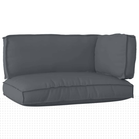 vidaXL Set di Cuscini per Pallet 3 Pezzi Antracite Tessuto Oxford