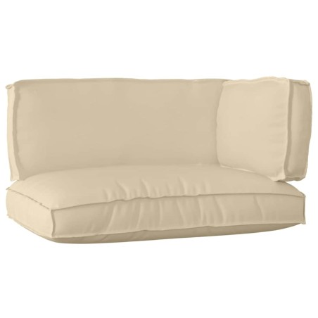 vidaXL Set di cuscini per pallet 3 pezzi in tessuto Oxford beige