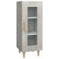 Credenza Grigio Cemento 34,5x34x90 cm in Legno Multistrato Credenza Grigio Cemento 34,5x34x90 cm in Legno Multistrato