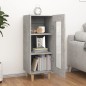 Credenza Grigio Cemento 34,5x34x90 cm in Legno Multistrato Credenza Grigio Cemento 34,5x34x90 cm in Legno Multistrato