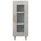 Credenza Grigio Cemento 34,5x34x90 cm in Legno Multistrato Credenza Grigio Cemento 34,5x34x90 cm in Legno Multistrato