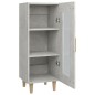 Credenza Grigio Cemento 34,5x34x90 cm in Legno Multistrato Credenza Grigio Cemento 34,5x34x90 cm in Legno Multistrato