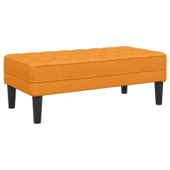 vidaXL Set di divani da 2 pezzi con cuscini in tessuto giallo scuro