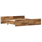 vidaXL Struttura Letto Legno Invecchiato 200x200 cm Legno Ingengnerizzato vidaXL Struttura Letto Legno Invecchiato 200x200 cm Legno Ingengnerizzato