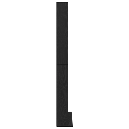 vidaXL Mobiletto CD Rovere Nero 101x23x177,5 cm in Legno Ingegnerizzato