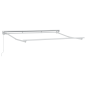 vidaXL Tenda retrattile manuale rossa e bianca, 350 x 200 cm vidaXL Tenda retrattile manuale rossa e bianca, 350 x 200 cm