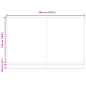 vidaXL Tenda retrattile manuale rossa e bianca, 350 x 200 cm vidaXL Tenda retrattile manuale rossa e bianca, 350 x 200 cm