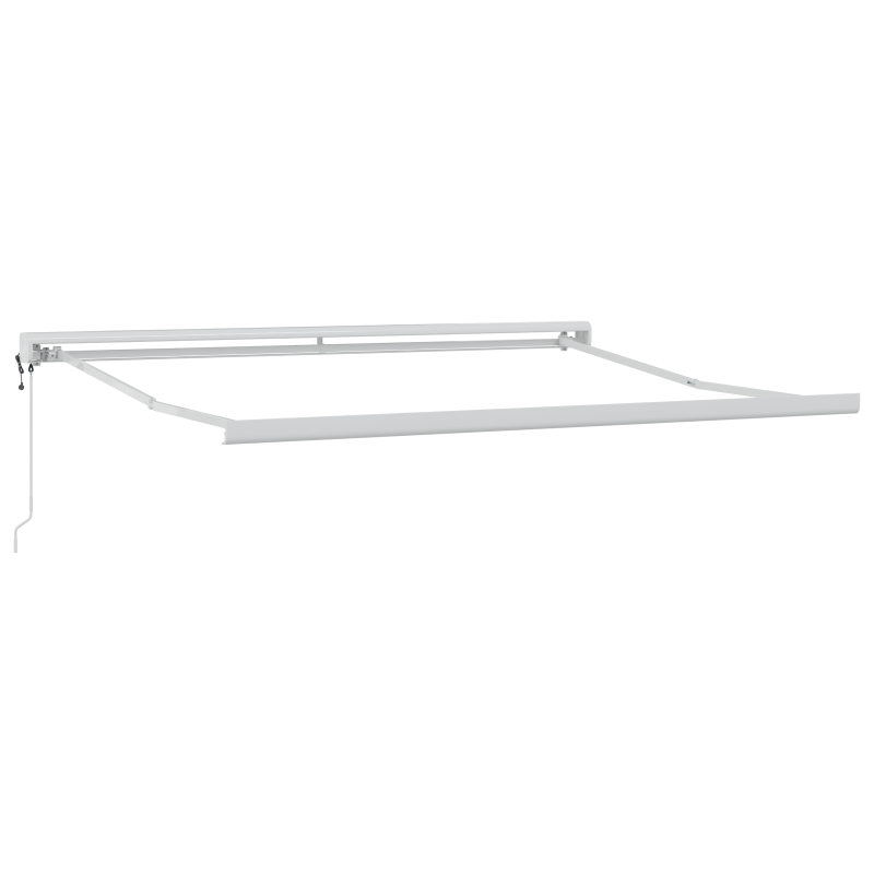 vidaXL Tenda Retrattile Automatica Gialla e Bianca 300x250 cm