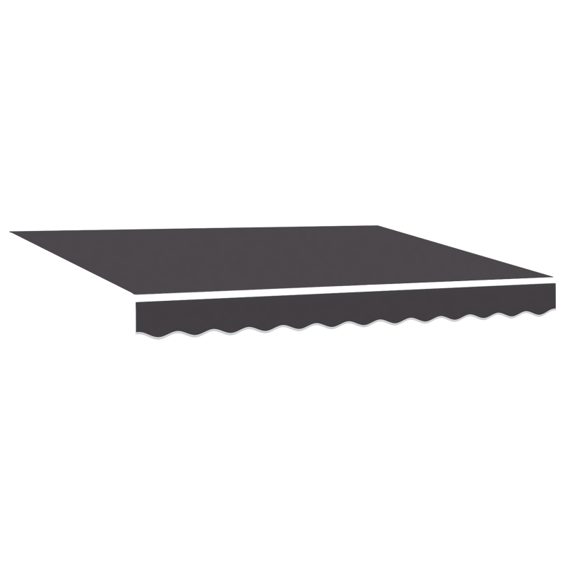 vidaXL Tenda Manuale Retrattile Antracite 300x250 cm