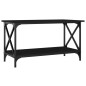 Tavolino da Salotto Nero 80x45x45 cm Legno Multistrato e Ferro Tavolino da Salotto Nero 80x45x45 cm Legno Multistrato e Ferro