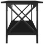 Tavolino da Salotto Nero 80x45x45 cm Legno Multistrato e Ferro Tavolino da Salotto Nero 80x45x45 cm Legno Multistrato e Ferro