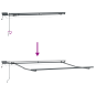 vidaXL Tenda Retrattile Manuale con LED Gialla e Arancione 300x250 cm vidaXL Tenda Retrattile Manuale con LED Gialla e Arancione 300x250 cm