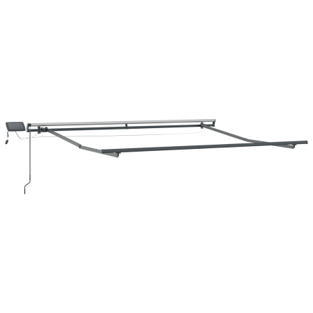 vidaXL Tenda manuale retrattile con LED Rossa e Bianca 300x250 cm