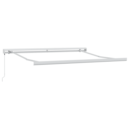 vidaXL Tenda Retrattile Manuale Rossa e Bianca 300x250 cm