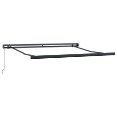 vidaXL Tenda Retrattile Manuale a Righe Rosse e Bianche 300x250 cm