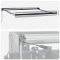 vidaXL Tenda Retrattile Automatica a Righe Multicolore 300x250 cm