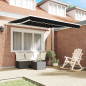 Tenda retrattile manuale vidaXL Nera 300x250 cm