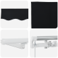 Tenda retrattile manuale con LED nera 300x250 cm Tenda retrattile manuale con LED nera 300x250 cm