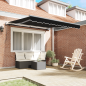 vidaXL Tenda Retrattile Automatica Nera 300x250 cm