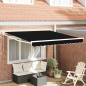 Tenda retrattile manuale vidaXL Nera 300x250 cm