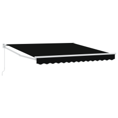Tenda retrattile manuale vidaXL Nera 300x250 cm